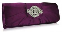 Purpurfärgad clutch väska III
