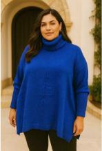 Sininen svetari-tunika
