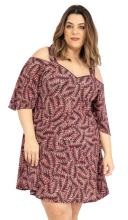 Puna-ruskea cut out tunika
